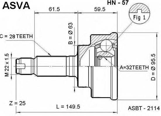 Граната колісна Asva HN57 ціна, від 35.95 USD
