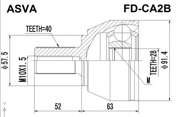 FDCA2B Asva Граната зовнішня