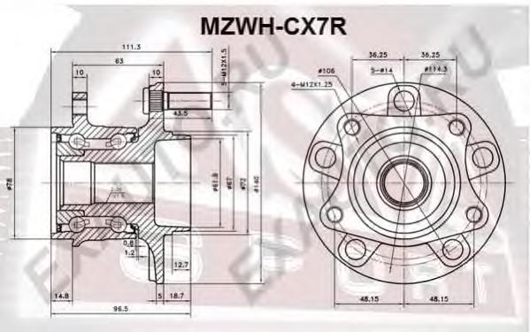 Купити 3DACF038D5 Koyo Підшипник ступиці колеса