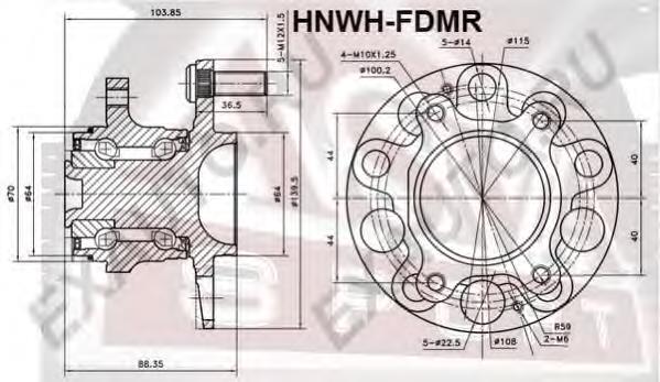 Купити LO26917 Starline Підшипник ступиці колеса
