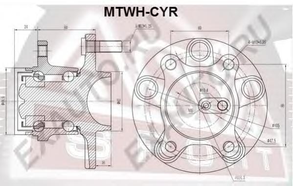 MTWHCYR Asva Маточина задня