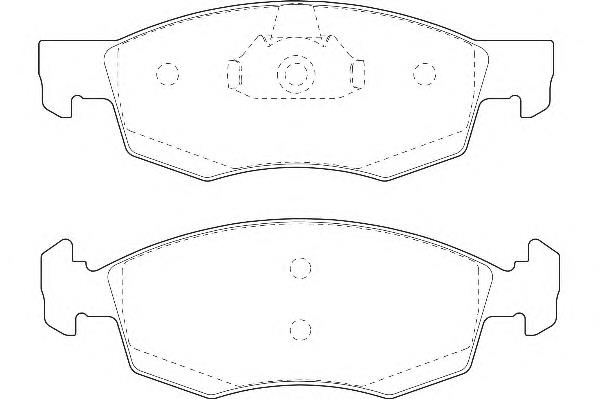 Передні тормозні колодки WBP23552A Wagner