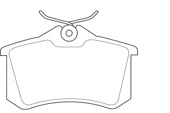 Задні дискові колодки Wagner WBP20961A
