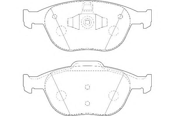 Передні тормозні колодки WBP23440A Wagner