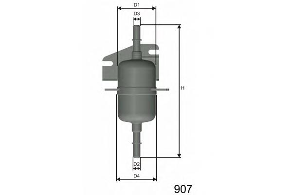 Фільтр тонкого очищення палива Misfat E105 ціна, від 5.11 USD