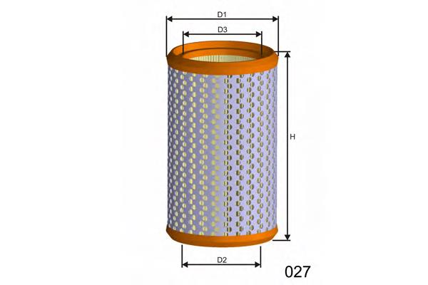 R253 Misfat фільтр повітряний