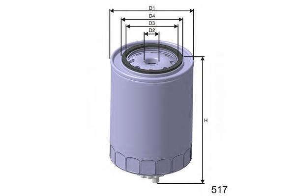 Фільтр паливний M500 Misfat