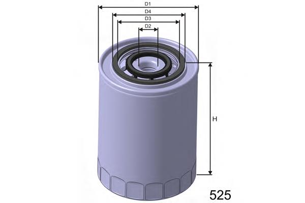 Фільтр масляний Misfat Z303