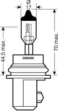 Лампочка галогенна 9007 Osram