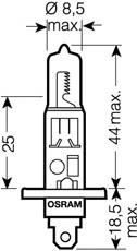 Лампочка галогенна Osram 64150NBU