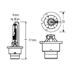 Лампочка ксеноновая 66250CBI Osram