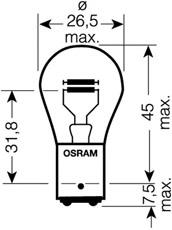7537TSP Osram Лампа автомобільна