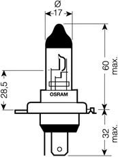 Лампочка галогенна 62203 Osram