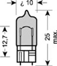 Лампочка плафону освітлення салону/кабіни Osram 2825HCBI ціна, від 0.44 USD