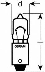 64115 Osram лампочка плафону освітлення салону/кабіни