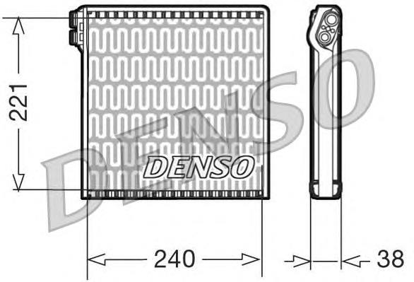Купити DEV09102 Denso Радіатор опалювача салону