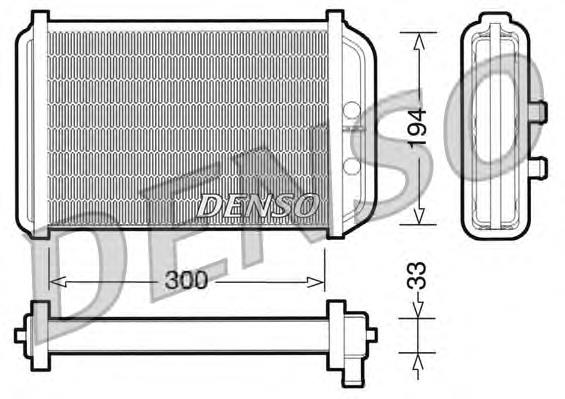 Радіатор пічки DRR09033 Denso
