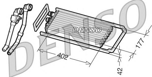 Радіатор пічки DRR12101 Denso