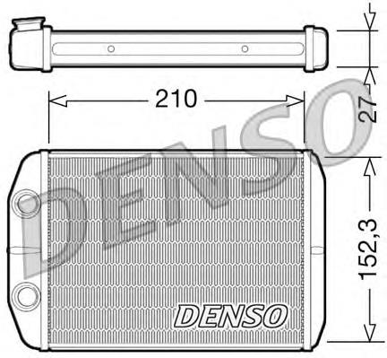 DRR09073 Denso Радіатор опалювача салону
