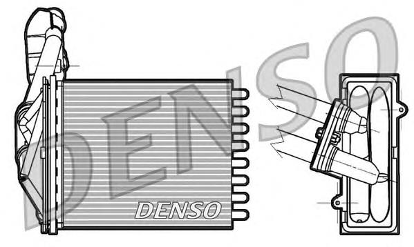 DRR09042 Denso Радіатор опалювача салону