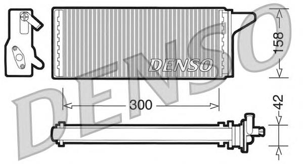 Радіатор обігрівача Denso DRR12001
