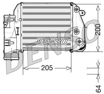 DIT02025 Denso радіатор интеркуллера