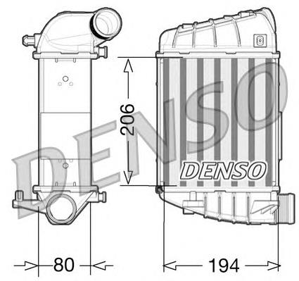 DIT02028 Denso радіатор интеркуллера