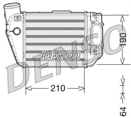 DIT02021 Denso радіатор интеркуллера