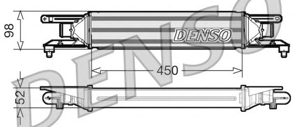 DIT01001 Denso радіатор интеркуллера