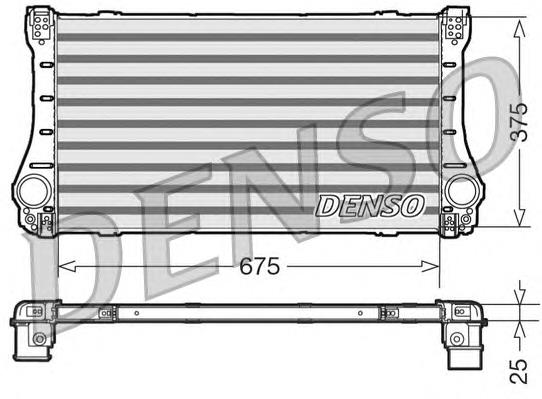 DIT50005 Denso радіатор интеркуллера
