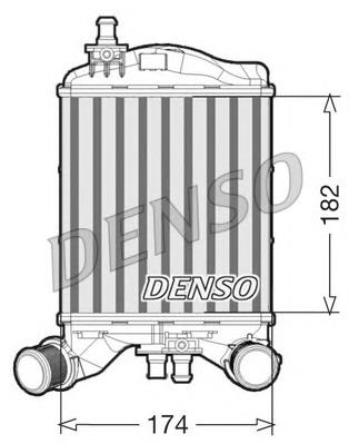 DIT09111 Denso радіатор интеркуллера