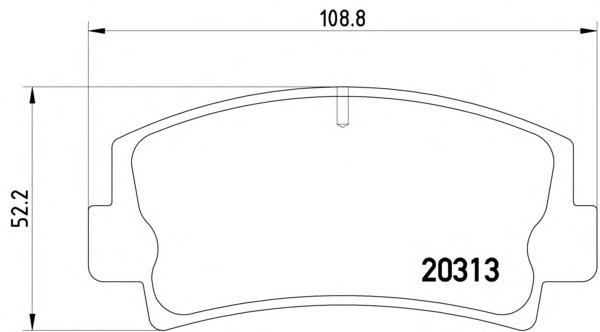 Колодки гальмівні передні, дискові MDB1058 Mintex