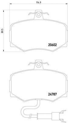 Колодки гальмівні передні, дискові MGB461 Mintex