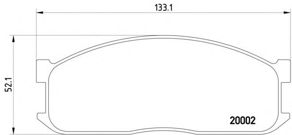 Колодки гальмівні передні, дискові MDB1346 Mintex