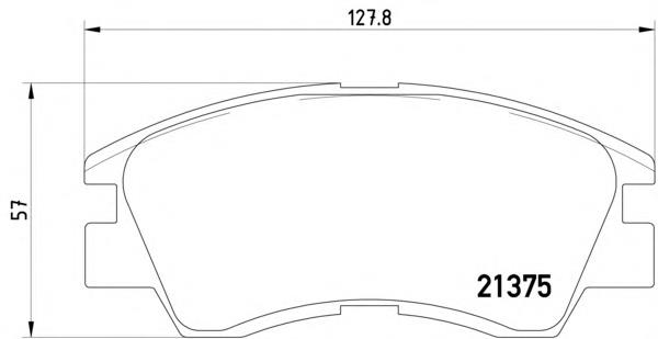 Колодки гальмівні передні, дискові MDB1447 Mintex