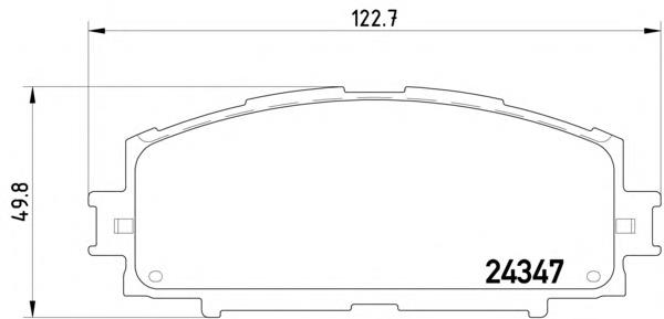 Передні тормозні колодки MDB2776 Mintex