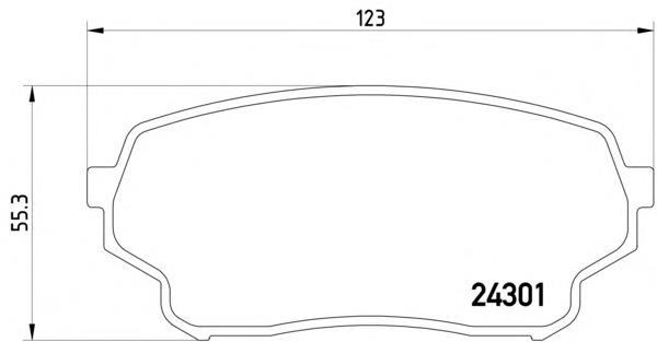 Купити MDB2780 Mintex Колодки гальмівні передні, дискові