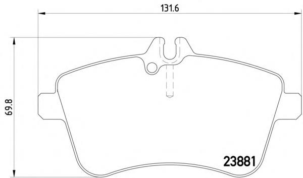 MDB2671 Mintex Передні гальмівні колодки