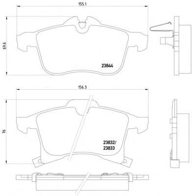 Гальмівні колодки Mintex MDB2633 ціна, від 22.82 USD