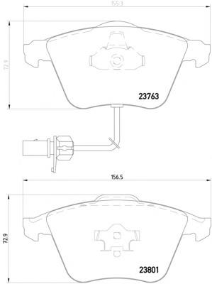 Передні тормозні колодки MDB2648 Mintex
