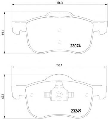 MDB2784 Mintex Передні гальмівні колодки