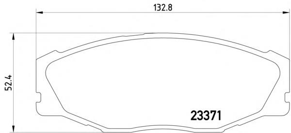 Колодки гальмівні передні, дискові MDB2235 Mintex