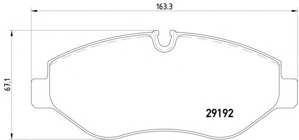 MDB2803 Mintex Передні гальмівні колодки