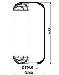 Пневмоподушка/Пневморессора моста переднього A6553270001 Mercedes