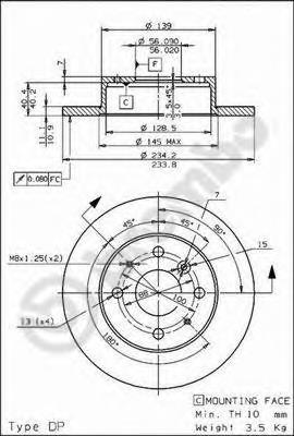 Гальмівні диски передні 08587810 Brembo