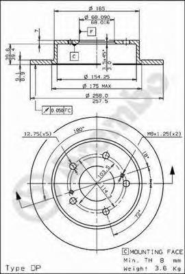 08573720 Brembo Дискові гальма