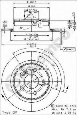 Гальмівні диски 08534610 Brembo