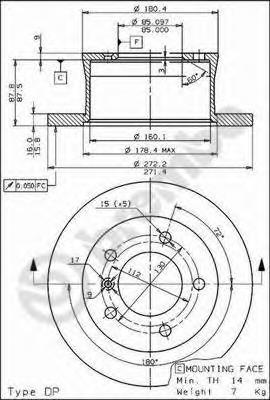 Гальмівні диски 08772510 Brembo