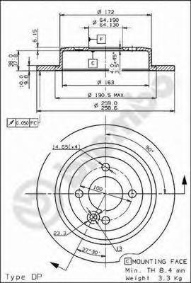 Гальмівні диски 08916310 Brembo