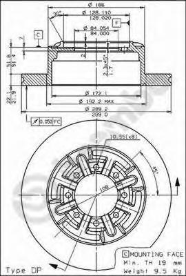 08595210 Brembo Дискові гальма